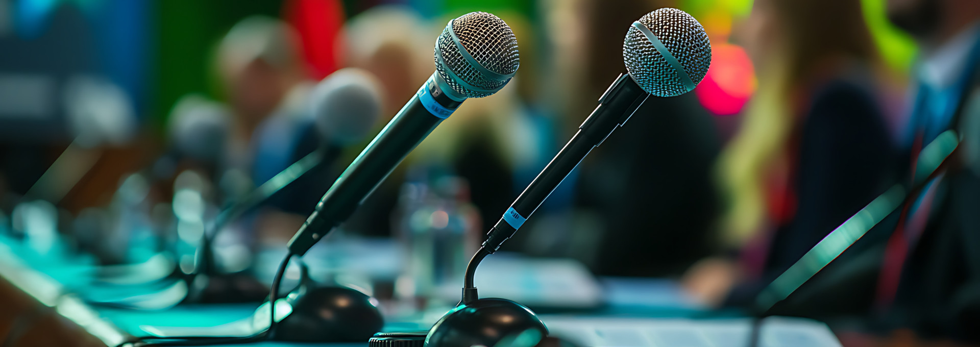 Microphones at COP29 (AI)