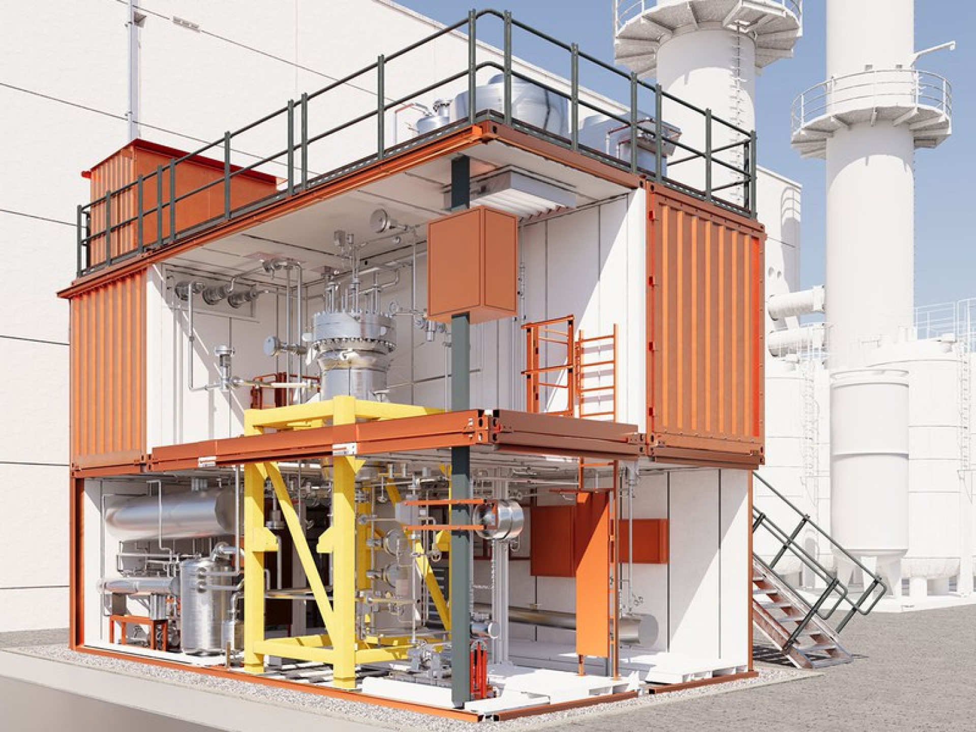 Der LOHC One Reactor als Illustration