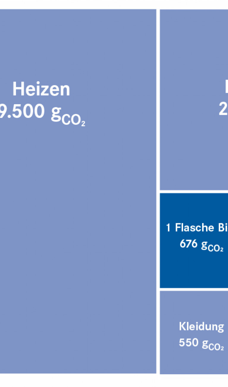 Statistik CO2-Verbrauch Michele