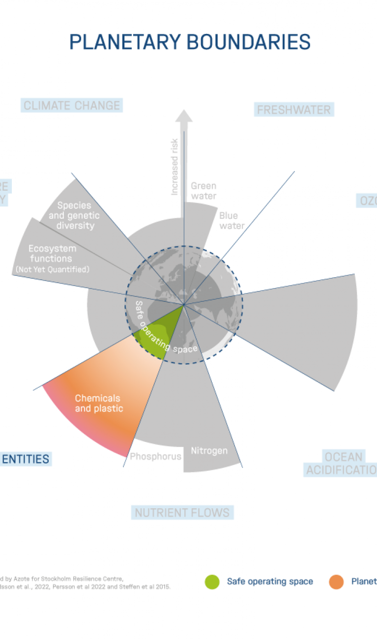 Outside the Safe Operating Space of the Planetary Boundary for