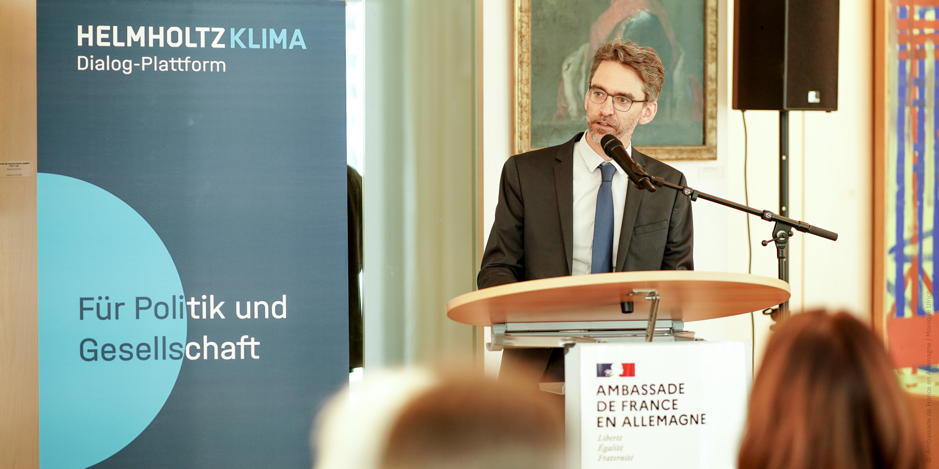 Sébastien Vannier hinter dem Podium.