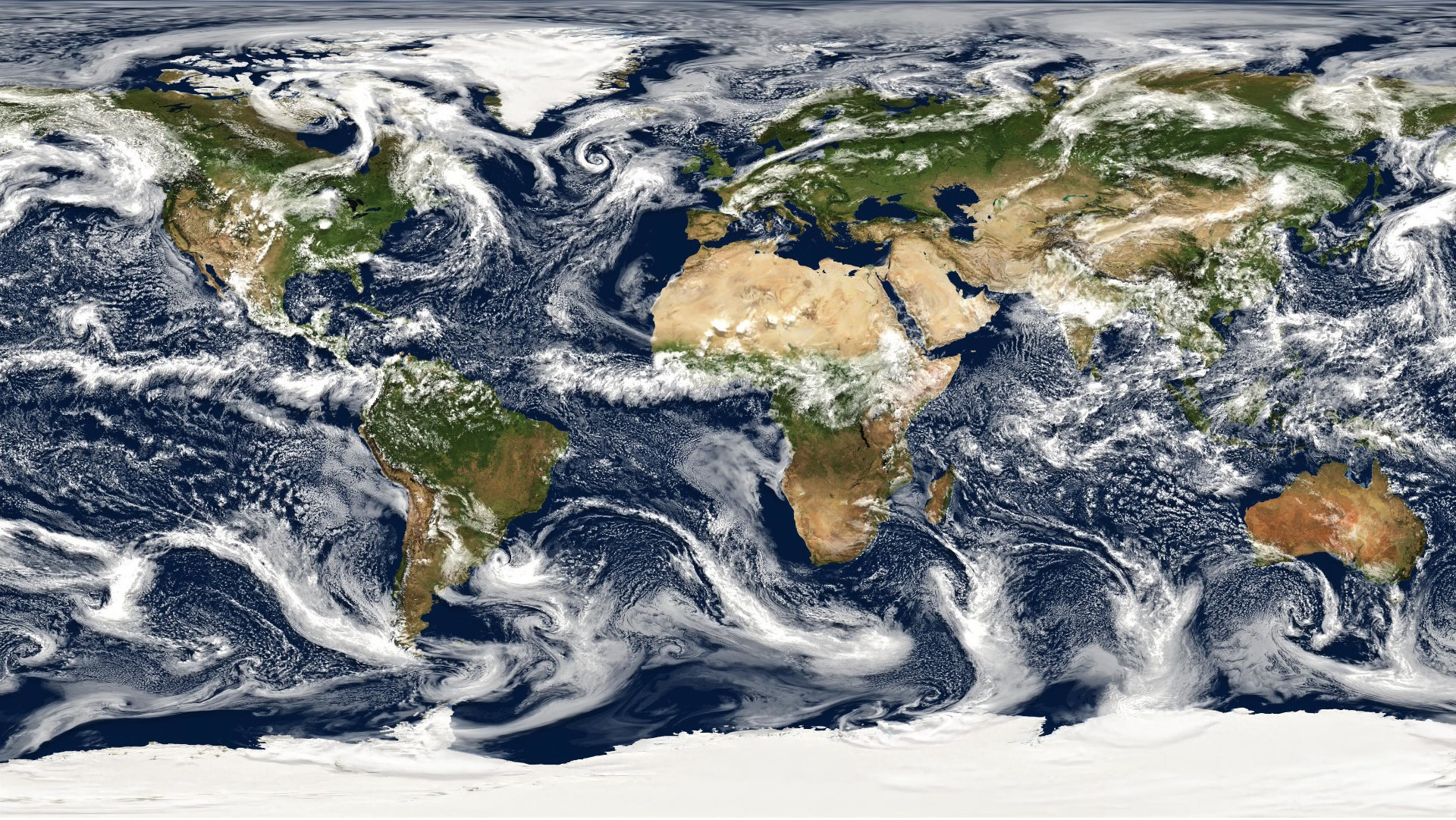 Visualisierung einer hochauflösenden globalen Simulation mit dem Modell ICON, die veranschaulicht, wie kleinskalige Prozesse explizit auf globaler Skala simuliert werden können. Dadurch wird die Notwendigkeit von Parametrisierungen in Klimamodellen reduziert. Mit einer räumlichen Modellauflösung von 2,5 km veranschaulicht die Visualisierung das Poten-zial des Modells, eine realistische Wolkenverteilung und Wolkenmuster darzustellen.