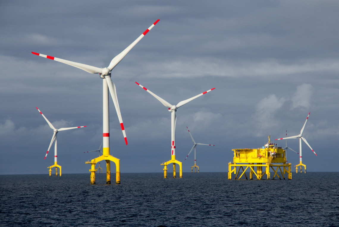 Windräder in Nordsee