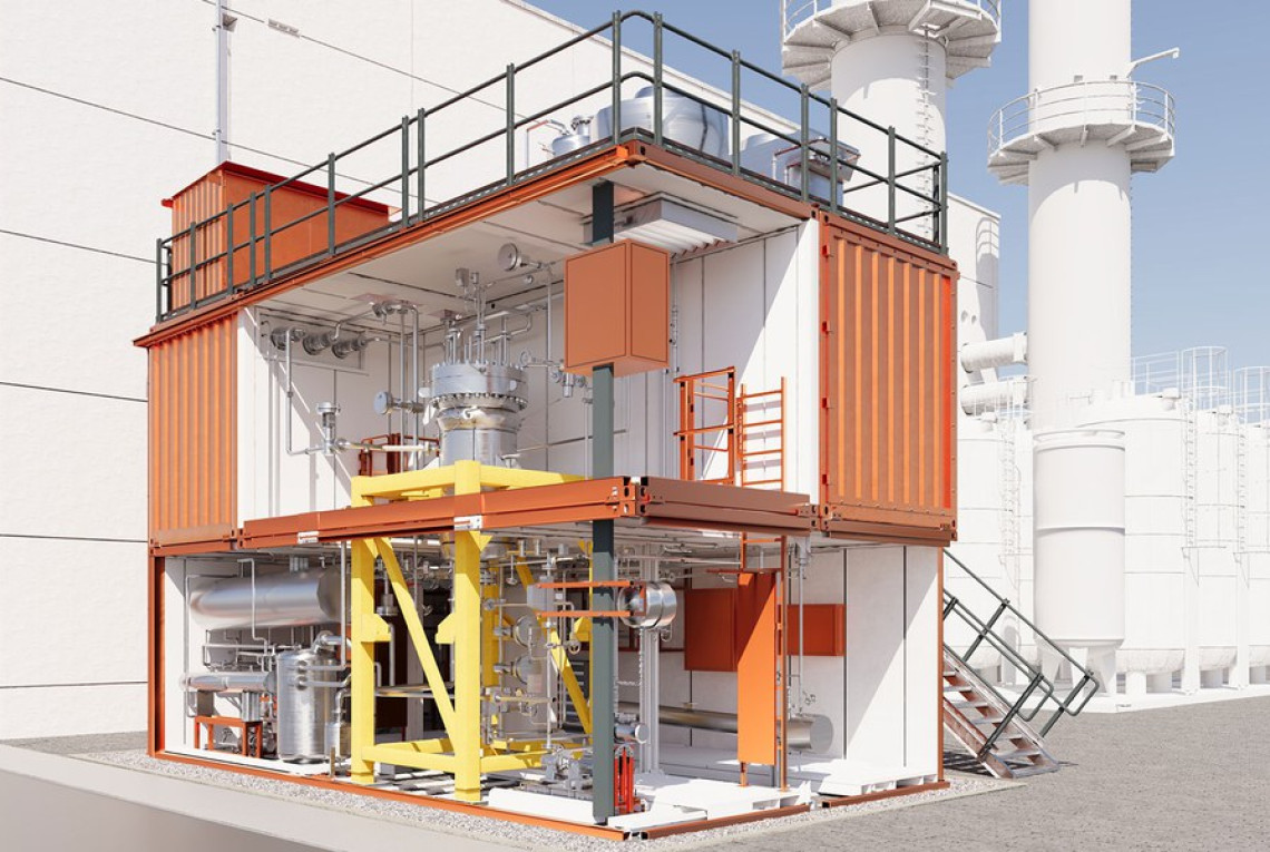 Der LOHC One Reactor als Illustration